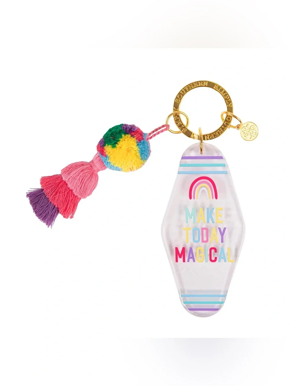 Simply Southern Pink Multicolor 'Make Today Magical' Keychain
